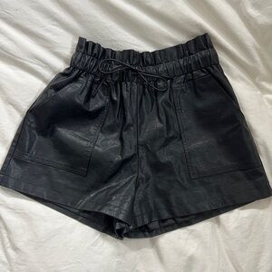 Faux leather shirts size medium